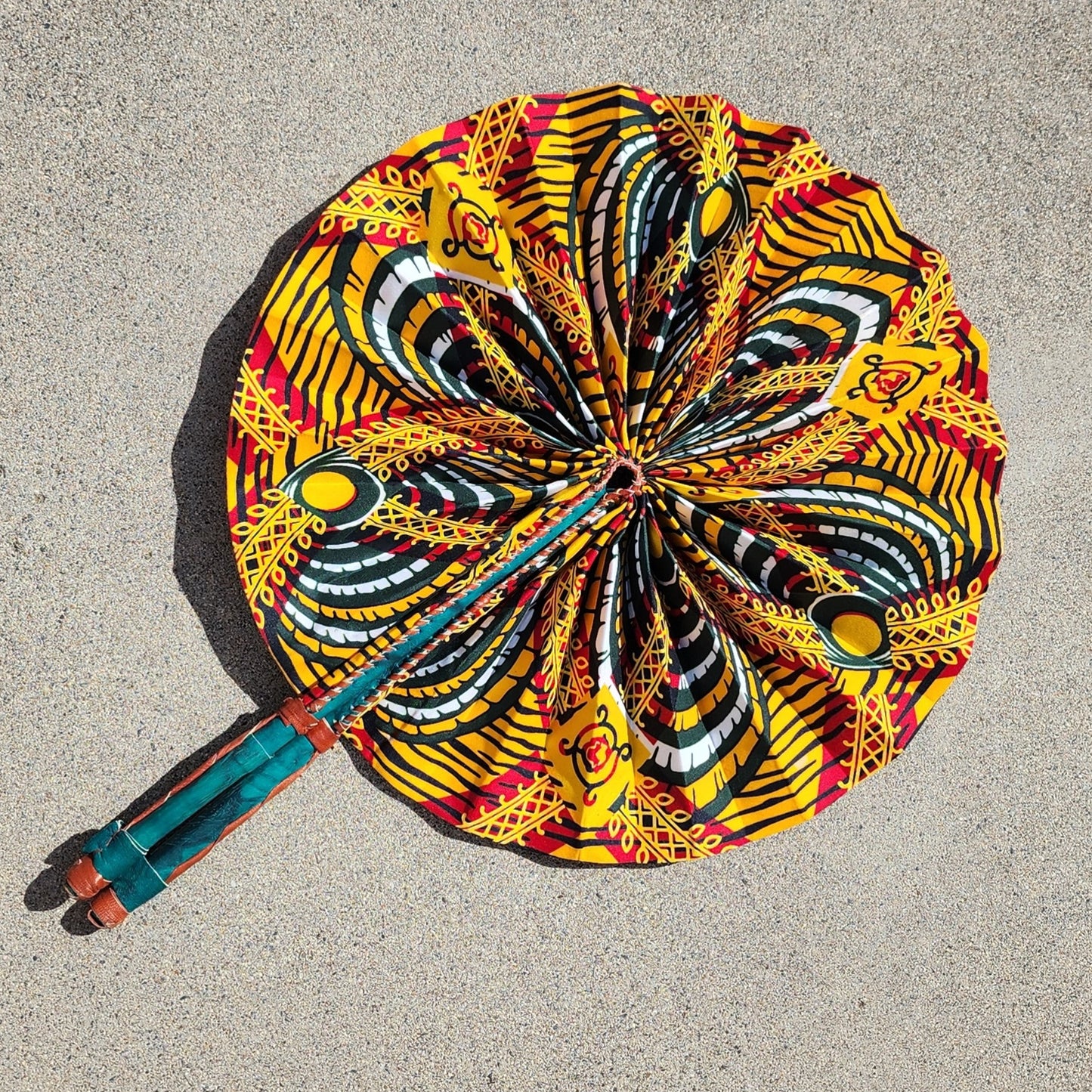 Medium Sized African Hand Fan