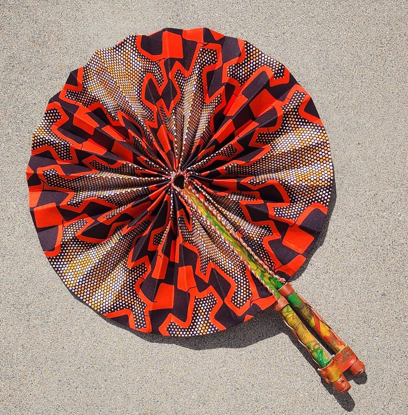 Medium Sized African Hand Fan