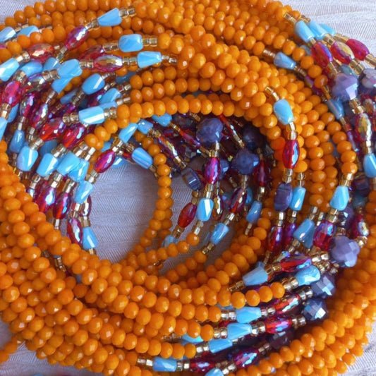 Orange waistbeads