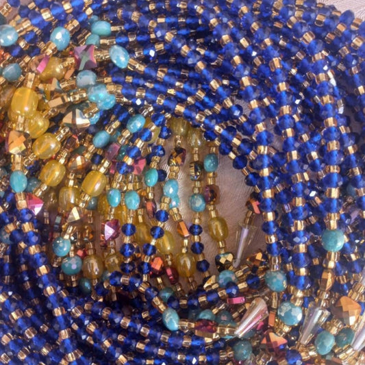 Blue Luxury Waistbeads 