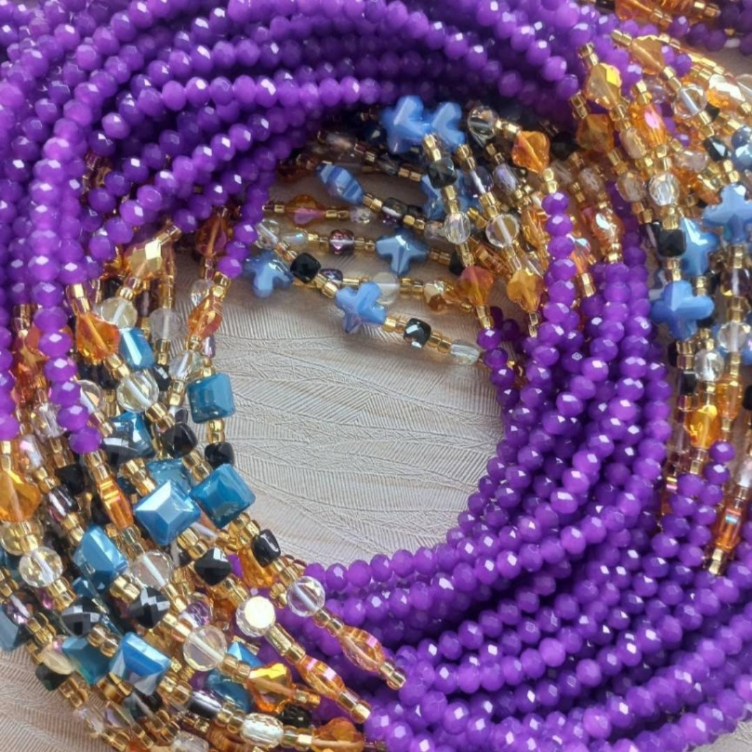 Purple Ghana Waistbeads