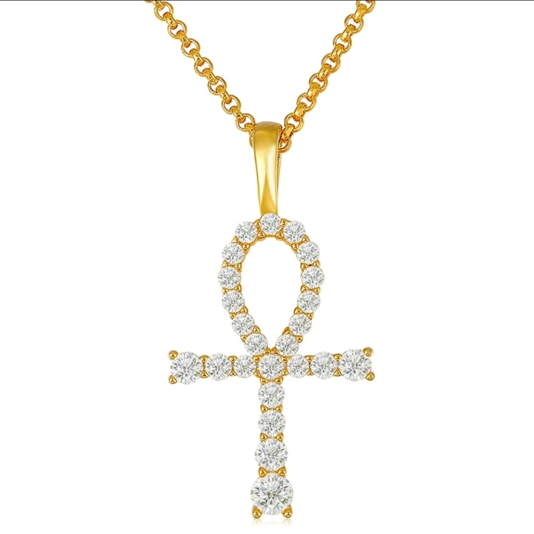 Ankhs Are Forever Diamond Necklace