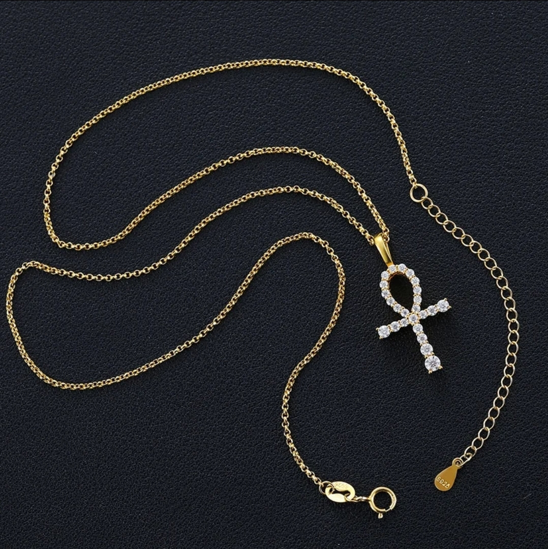 Ankhs Are Forever Diamond Necklace