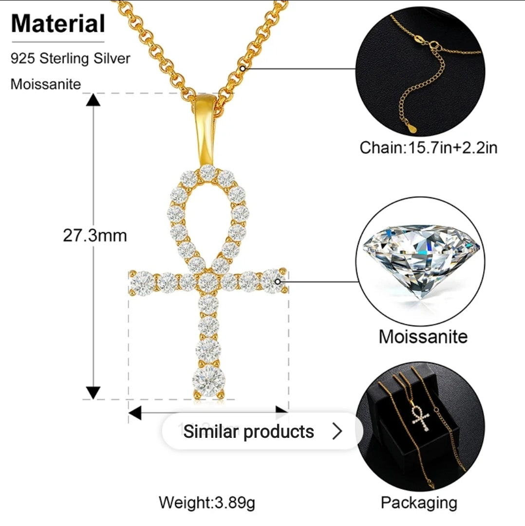 Ankhs Are Forever Diamond Necklace