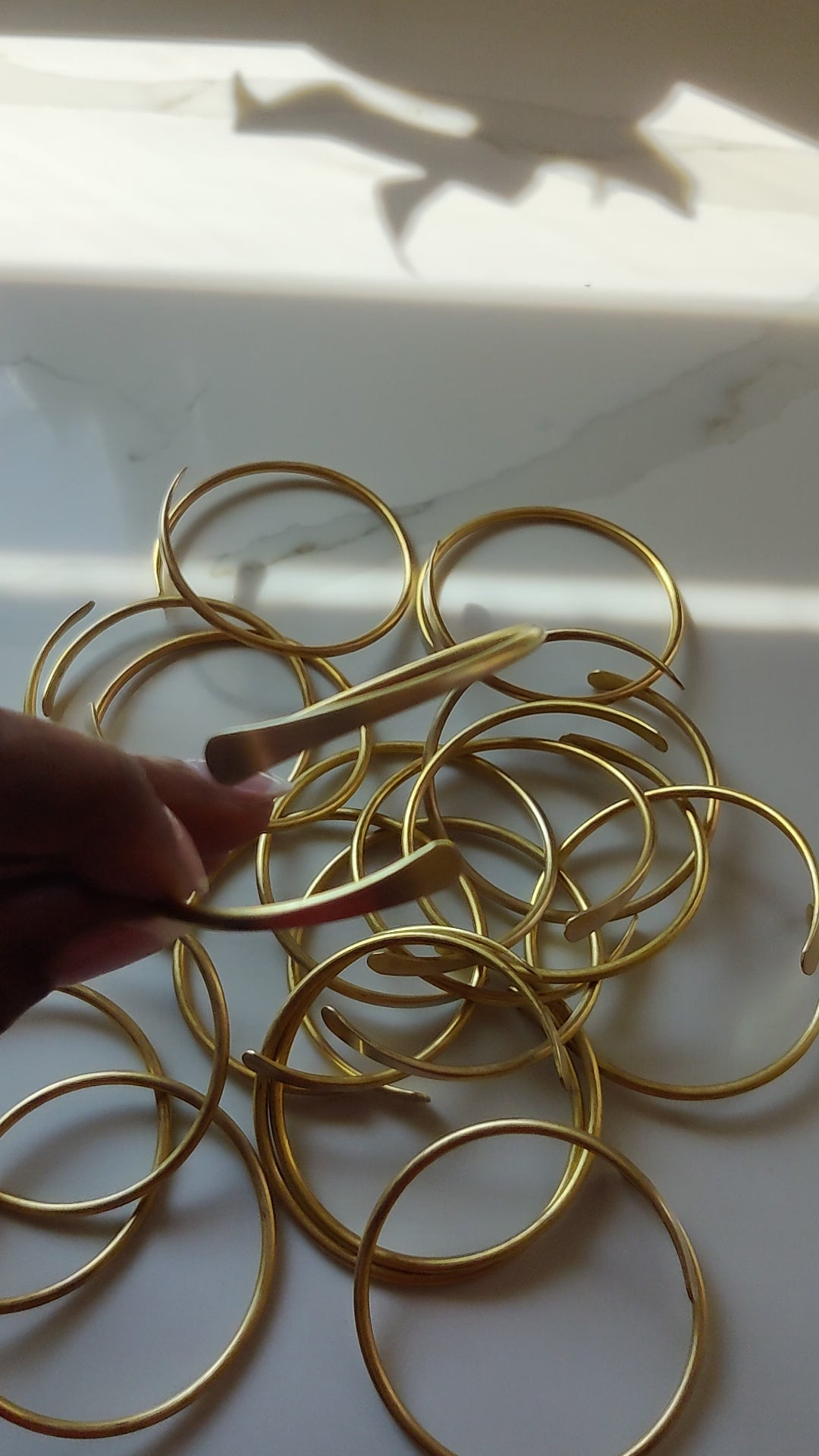 Video of Brass Coil Adjustable Bracelet