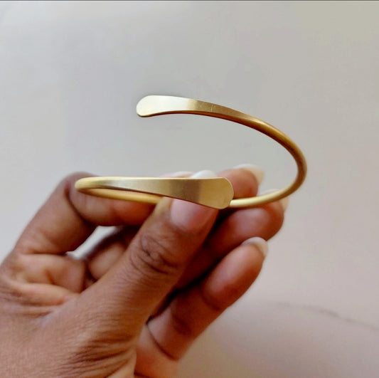 Brass Coil Adjustable Bracelet